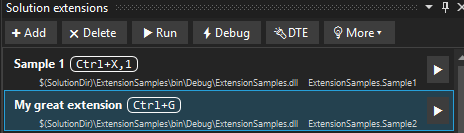 List of extensions List of extensions